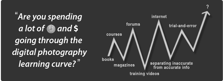 Are you spending a lot of time and money going through the digital photography learning curve?